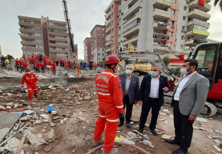 Bakan erifoullar, Elaz Milletvekilleriyle Birlikte Deprem Blgesinde